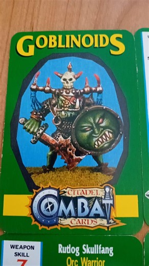 CITADEL COMBAT CARDS GOBLINOIDS #warhammer #retro #gamesworkshop #80s #miniaturas #nostalgia #art