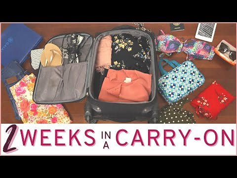 Minimalist Packing: How to pack for two weeks in a carry on