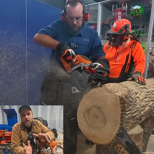 118K views · 1K reactions | These New Chainsaws Are INSANE #chainsaws #testingchainsaws #chainsawpower #cuttinglogs | Rockhill Farm - Tractors, Firewood, and Excavating | Facebook