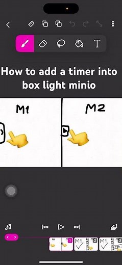 How to add a timer into box light mimio #timer