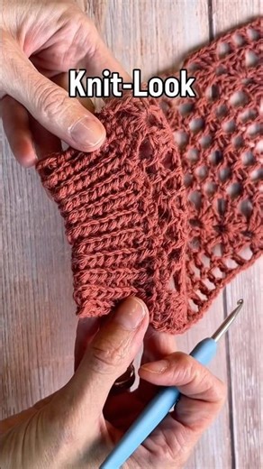 2-Needle Knitting Pattern | Knit Look for Elastic | Advanced Crochet #crochet #crochettutorial