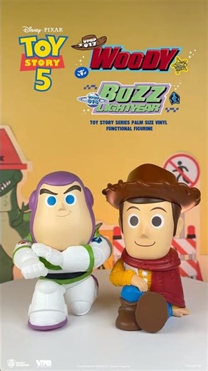Beast Kingdom/Buzz &Woody Palm Size Vinyl Functional Figurine #toystory