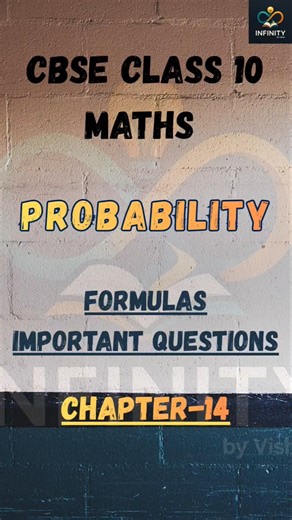 Class 10 Maths Chapter 14 – Probability | Important Formulas & Ques🎯 #probability #14days14chapters