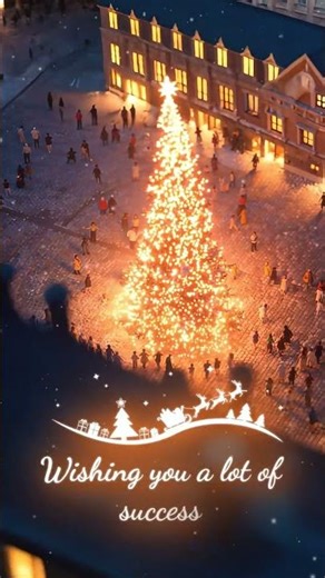 Animated Merry Christmas Greeting Video