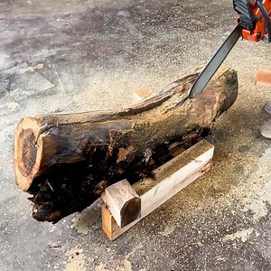 321K views · 2.3K reactions | A Centuries Old Log Has Been Transformed Into A Timeless Work Of Art | Woodworking Skill | Facebook
