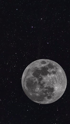 A lone space rock drifted toward the Moon... slow, silent, and unstoppable. With nothing to burn it up, it slammed into the lunar surface and vanished in a flash of dust. Impacts like this keep shaping the Moon one crater at a time. 00 Fact: Because the Moon has no atmosphere, meteoroids hit its surface at speeds up to 70,000 km/h. #moon #meteor #space #astronomy #SpaceVideos #astrophotography #NASA #simulation #cosmos #crater | India Moon Mission