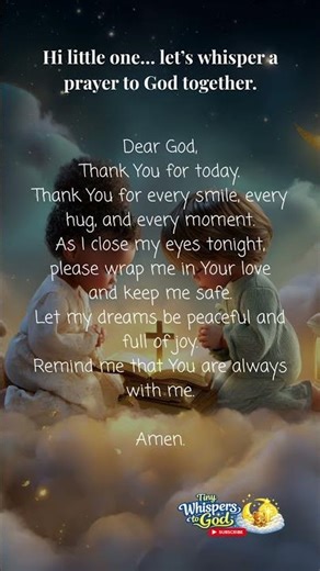 “The Sweetest Bedtime Prayer Every Child Needs Tonight 🌙”