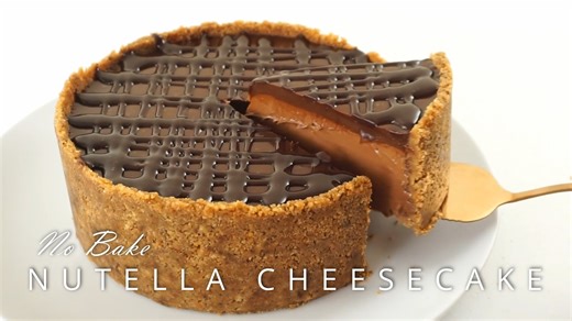 35K views · 440 reactions | NO BAKE NUTELLA CHEESECAKE How to make a...