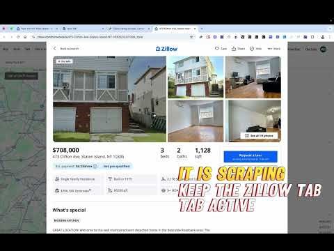 Zillow Listings Scraper Chrome Extension | Export Zillow Property Data to CSV/Excel