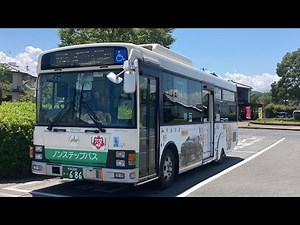 奈良交通バス前面展望 車窓 飛鳥駅→岡寺前/ 赤かめ(明日香村周遊バス) 飛鳥駅1155発(橿原神宮前駅東口行)
