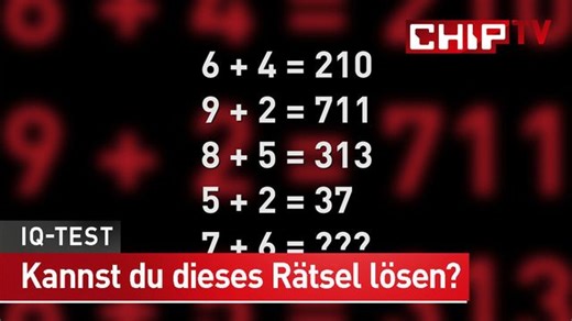 IQ-Test - Wenn du dieses Rätsel lösen kannst, bist du hochbegabt