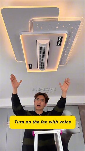 525K views · 1.8K reactions | Intelligent bladeless fan light, voice-adjustable fan control#lamp #light #led #lightingdecor #homedecor #homedecoration #interiordesign #homeowners #interiordesigner #madeinchina #summer #art | Alead Home Intelligent | Facebook