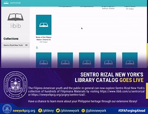 SENTRO RIZAL NEW YORK'S LIBRARY CATALOG GOES LIVE The Filipino-American youth and the public in general can now explore Sentro Rizal New York's collection of hundreds of Filipiniana Materials by visiting https://www.libib.com/u/sentrorizal or https://newyorkpcg.org/pcgny/sentro-rizal/. Have a chance to learn more about your Philippine heritage through our extensive library! #sentrorizal #SentroRizalNewYork #SRNewYork #nccaofficial #KulturaPH #DFAForgingAhead | Philippine Consulate General in New