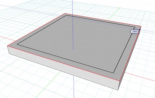 Is there a way to (quickly) offset 4 edges of a surface similar to formZ and/or sketchup?