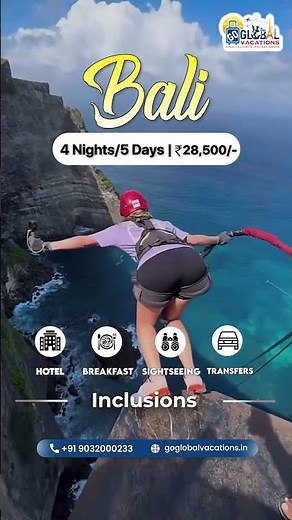 🌴 Bali 4 Nights 5 Days Package from India | Complete Bali Tour Package 2026 ✈️