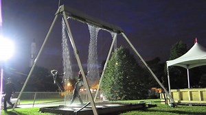 12K views · 379 reactions | () Balanço com cachoeira interativa. () Interactive waterfall swing. () Por / by Waterfall Swing. | Visualflood | Facebook