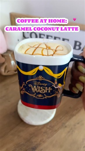 Delicious caramel coconut latte at home! #coffeedrinks #coffee #coffeerecipes