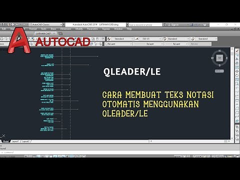 Tutorial autocad - cara membuat notasi di autocad