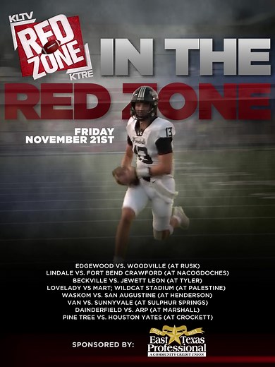 4.2K views · 12 reactions | See you IN THE RED ZONE tonight for the last show of the season! ✨ Continue to stay up to date with us in the Red Zone Mobile app! #redzone #football #playoffs #etx #fridaynightlights #easttexas #texas | The Red Zone | Facebook