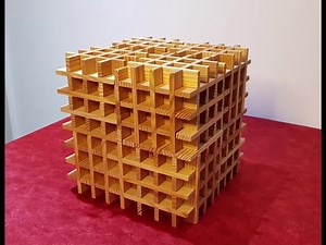 Building a Cube with Kapla #timelapse #construction #cube