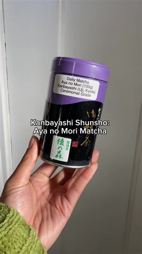First impression of Kanbayashi Shunsho: Aya no Mori matcha. I think this is a good choice for every day drinking! It’s advertised as best suited for usucha but still works in a latte although becomes a little muted by milk. I think this is a solid choice if you’re looking for an affordable matcha that is