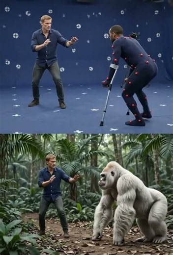 Motion Capture to Movie Monster! 🦍🎬 #filmmaking