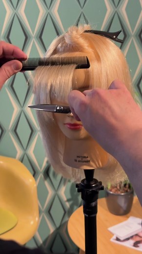 9K views · 57 reactions | French Bangs: The fringe hairstyle can actually be described in two words: elegant and casual. French Bangs are characterized by a beveled fringe that falls outward and it is very soft and light.#pointcutter #behindthechair #haircutting #bangs #frenchbangs #friseure #coiffure #haireducation | Verve Studio | Facebook