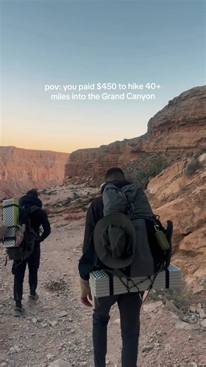 I still can’t believe places like this are real. Havasupai honestly felt like another planet. 4am wake ups, hiking through the Grand Canyon with a backpack digging into my shoulders, crossing streams, exhausted legs, zero service, camping for days… and somehow it was still one of the coolest experiences I’ve ever had. The hike is no joke either. Between hiking into the campground, exploring all the waterfalls, Mooney Falls, Beaver Falls, and hiking back out… you end up doing WELL over 40 miles t