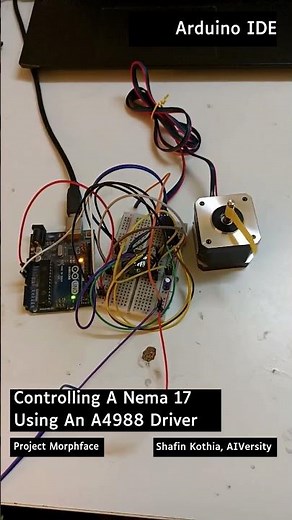 Controlling A Nema 17 Using An A4988 Driver #robotics #arduino #mechatronics #3dprinting