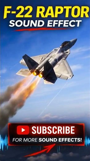 F-22 Raptor Sound Effect – Realistic Fighter Jet Flyby & Afterburner SFX