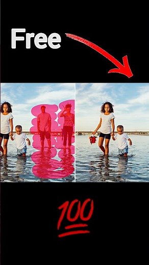 Remove Anything from Photo in 1 Click 😱 | Free Website 2025 | Cleanup.pictures #Shorts
