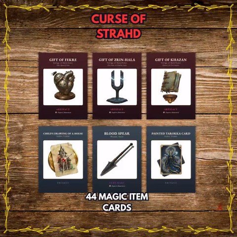 Curse of Strahd Dnd Handout Bundle 500  Printable Props Tarokka Deck Ravenloft D&D Spells - Etsy