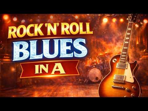 Rock N Roll Blues Backing Track in A | Backing Track For Guitar
