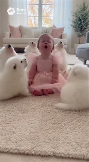 Baby Princess Says “Awooo!”… Samoyed Puppies Lose It