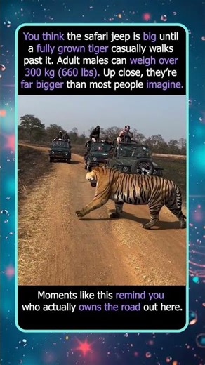 This Tiger Makes Safari Cars Look Tiny