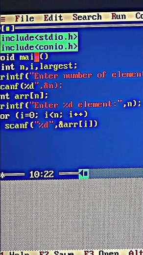 "Find the largest number in an array using C 🔍 #CProgramming #LearnC #CodeWithMe #TechShorts"