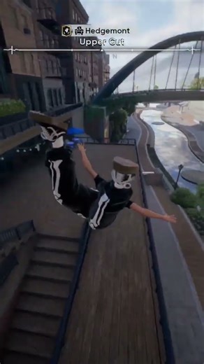 Bridge jump In new skate game