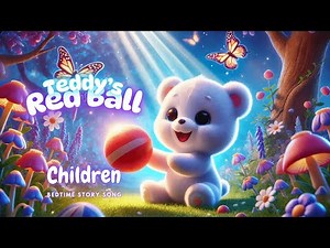 Teddy’s Big Adventure with red ball | Emotional Kids Story with Rhymes | bedtime story for Children