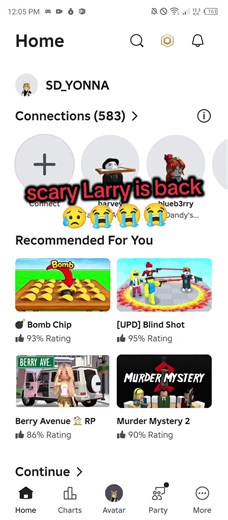 scary#larry don't back