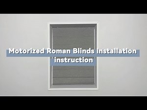 Motorized Roman Blinds installation instruction