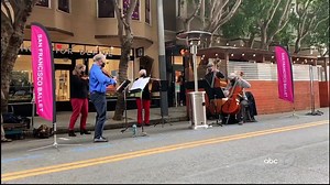 San Francisco Ballet orchestra holds free outdoor Nutcracker performance, plans digital program