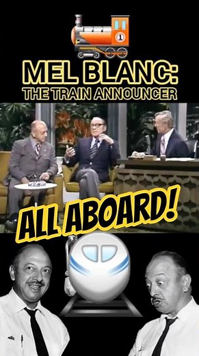 Mel Blanc: all aboard! 🚅 #shorts #melblanc #johnnycarson #tonightshow #train
