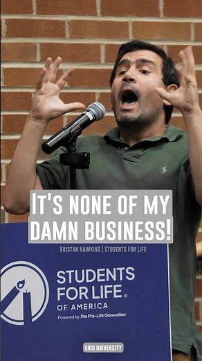 Pro-Abortion "Biomedical Expert" Triggered by TRUTH About When Human Life Begins | Kristan Hawkins