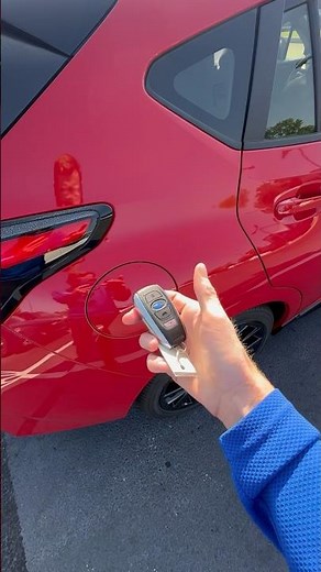 How to open a Subaru gas door?
