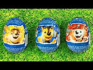 Paw Patrol Surprise Eggs Unboxing! 3 Chocolate Eggs Unpacking