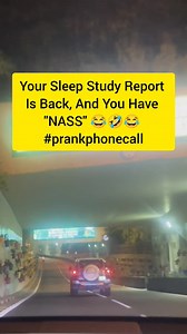 Your Sleep Study Report Is Back, And You Have "NASS" 😂🤣😂 #prankphonecall Audio credit Brooke and Jubal in the morning #fypシ゚ #comedy #funny #explore | Chimaobi Conleth Kanu