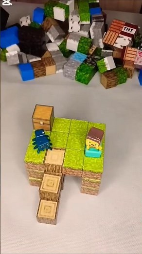 "Review of the Minecraft Magnetic Constructor: Assembly and Ideas" 🔥#minecraft #ガンプラ女子