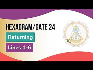 Hexagram/Gate 24, Returning, Lines 1-6: Human Design & The Book of Lines