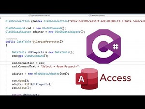 Conectar Base de Datos de Access con visual studio C# - Tutorial Paso a Paso - Con programacion