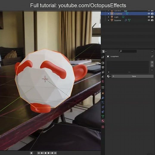 Plastic wrap an object in Blender